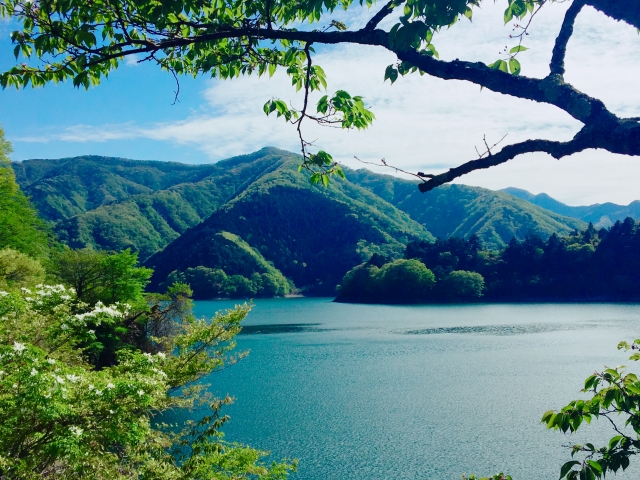 Mountain scenery in Okutama, Tokyo, Japan
