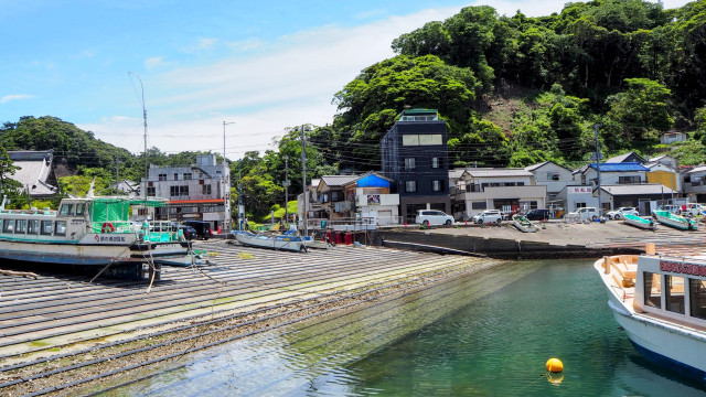 Scenic coastal view in Kamogawa, Chiba, Japan